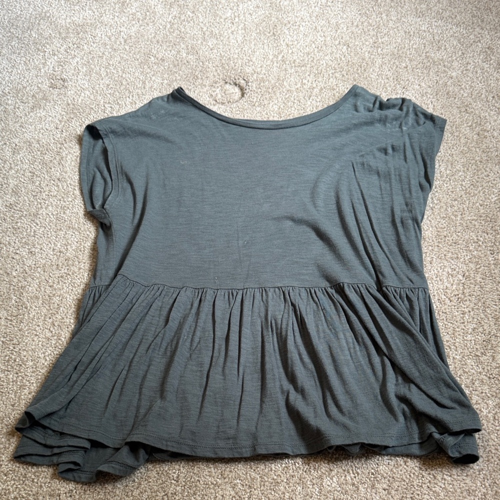 LOFT Green Short Sleeve Top